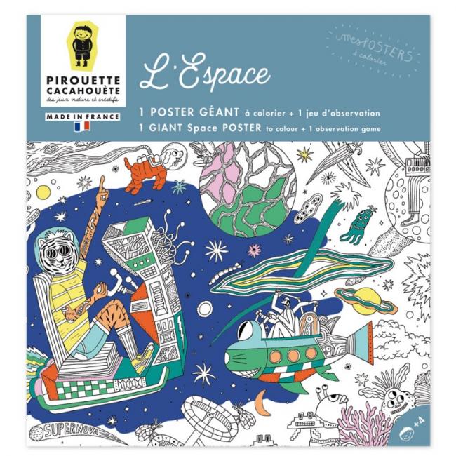 Poster à colorier ESPACE