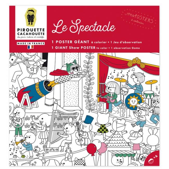 Poster à colorier SPECTACLE