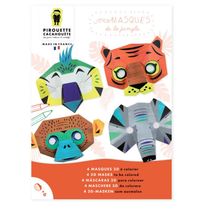 Kit cr&eacute;atif masques de la Jungle