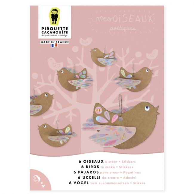 Kit cr&eacute;atif Oiseaux po&eacute;tiques
