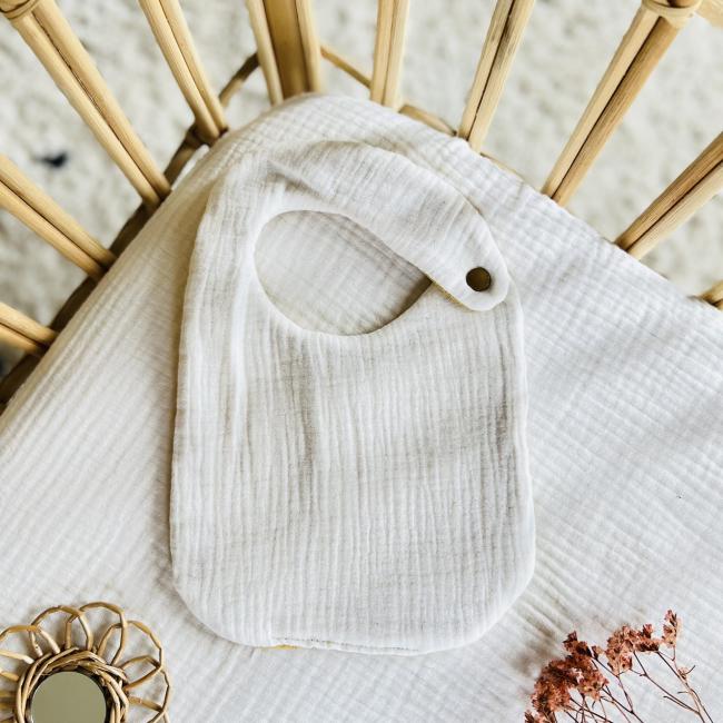 Petit Bavoir Blanc d&rsquo;Automne