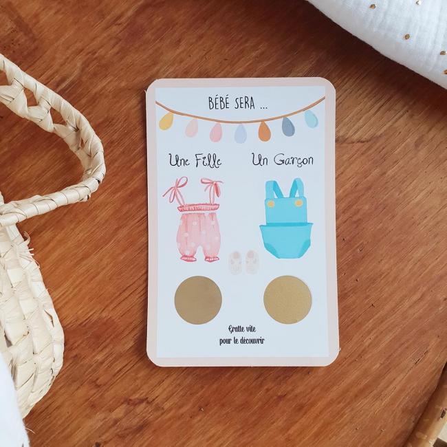 Carte fille ou gar&ccedil;on