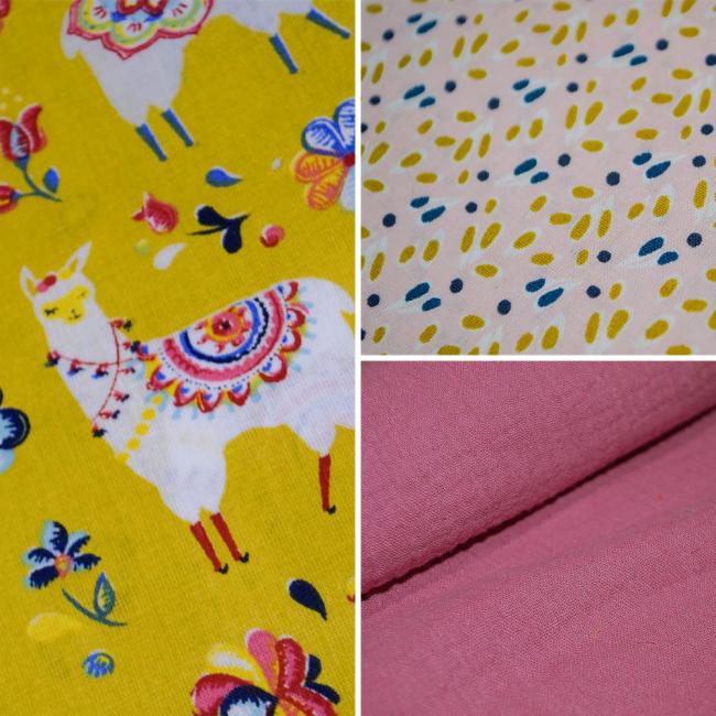 Coussin Plaid – Th&egrave;me &laquo;&nbsp;Lama choux pitchoux&nbsp;&raquo;