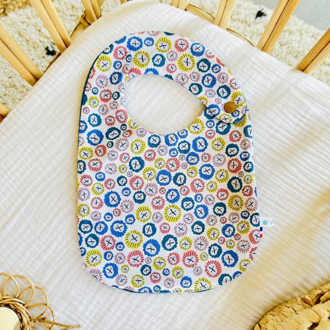 Petit Bavoir Boutons de Mer