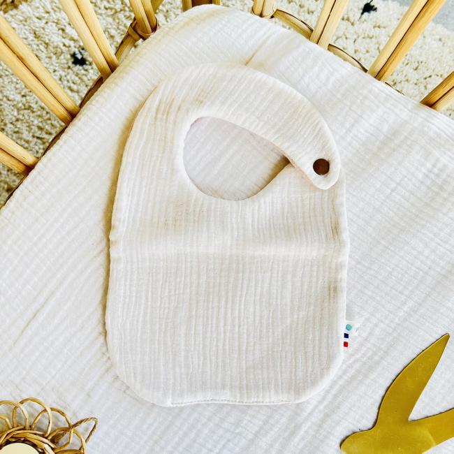 Petit Bavoir Blanc Addict