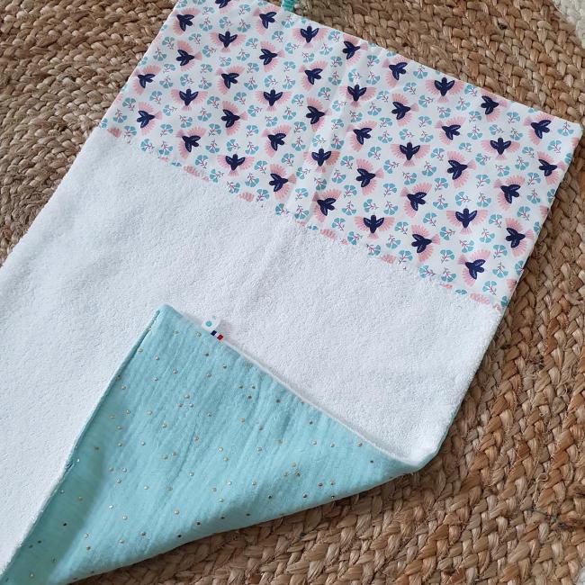 Le tapis &agrave; langer nomade – Hirondelles