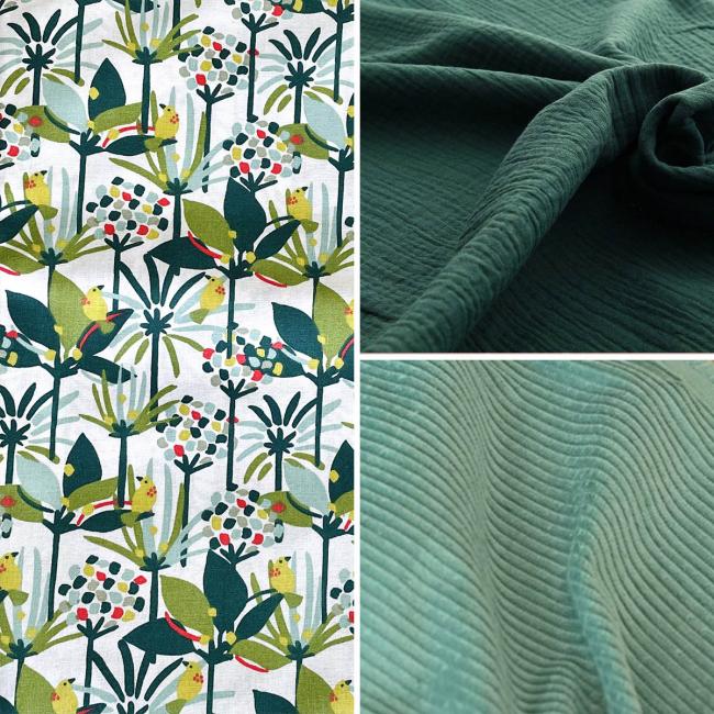 Sac Polochon &#8211; Thème « Milles feuilles »