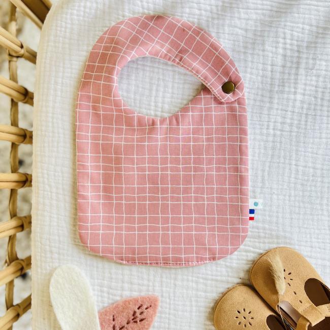 Petit Bavoir Rose d&rsquo;Alice