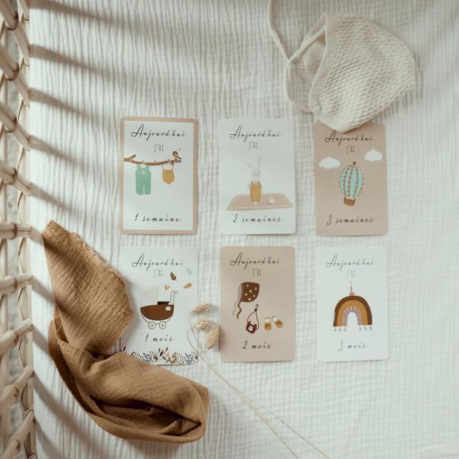 Cartes étapes bébé
