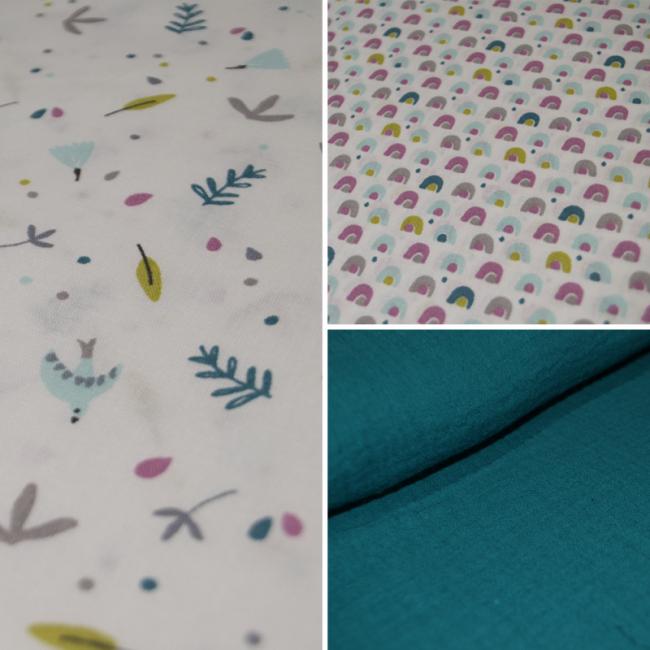 Coussin Plaid – Th&egrave;me &laquo;&nbsp;Petites hirondelles&nbsp;&raquo;