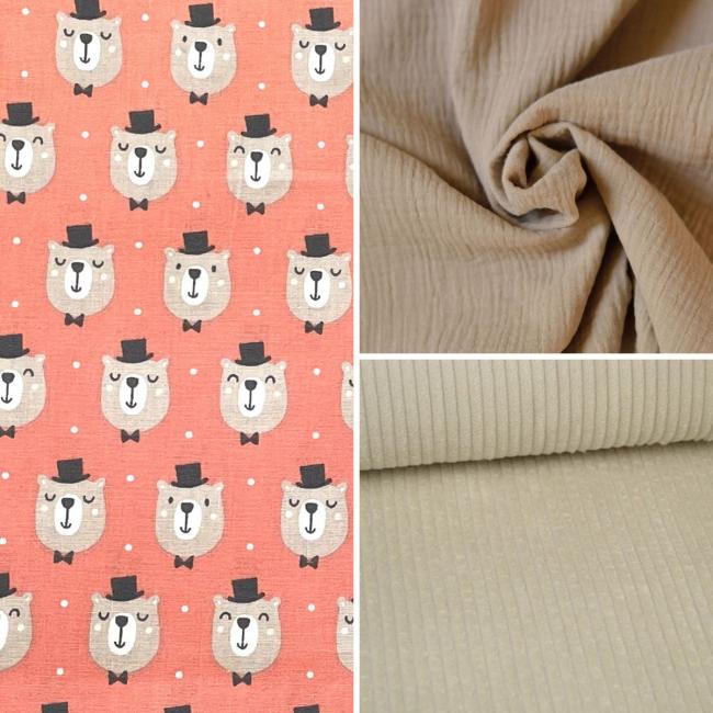 Sac Polochon – Th&egrave;me &laquo;&nbsp;Ours chic&nbsp;&raquo;