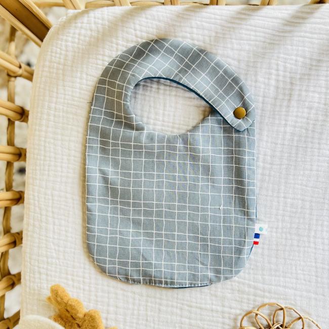 Petit Bavoir Au Gris Glac&eacute;