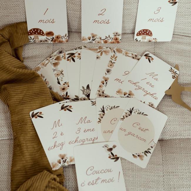 Cartes &eacute;tapes grossesse