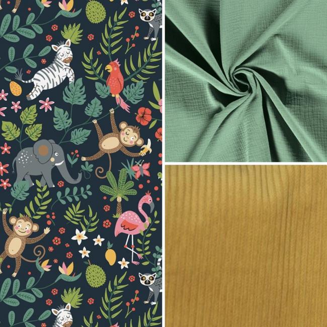 Sac Polochon &#8211; Thème « Jungle du printemps »