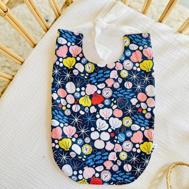 Le grand bavoir Coquillages et Compagnie