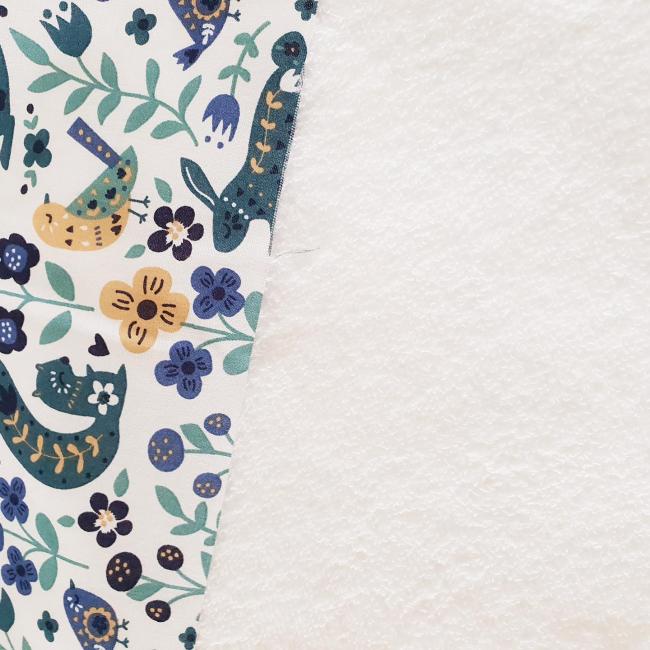 Cape de bain For&ecirc;t bleue- Lydie et Cl&eacute;ment