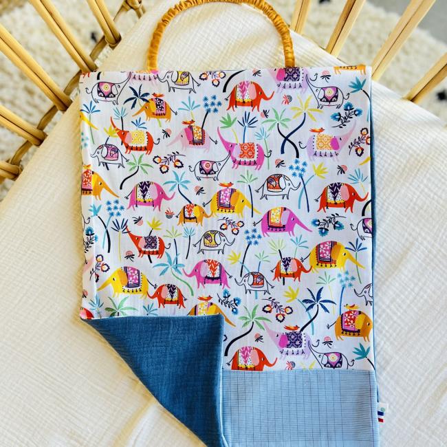 Serviette Elastique Voyage d&rsquo;El&eacute;phants