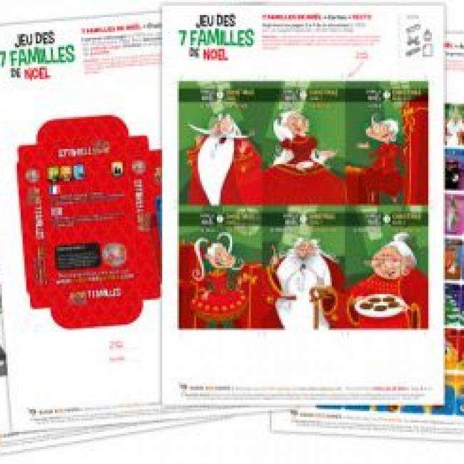 Jeu des 7 familles de Noël en PRINT AND PLAY