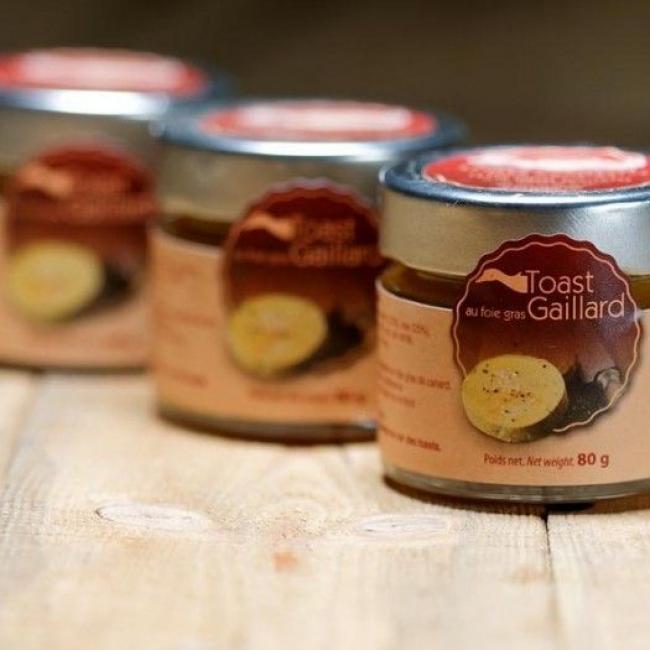 Toast Gaillard nature au foie gras