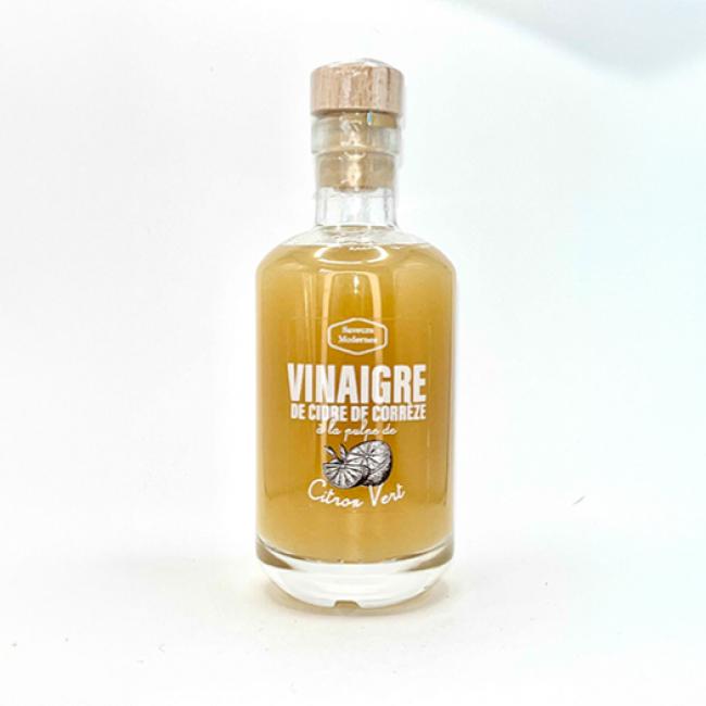 Vinaigre de cidre de Corrèze au citron vert