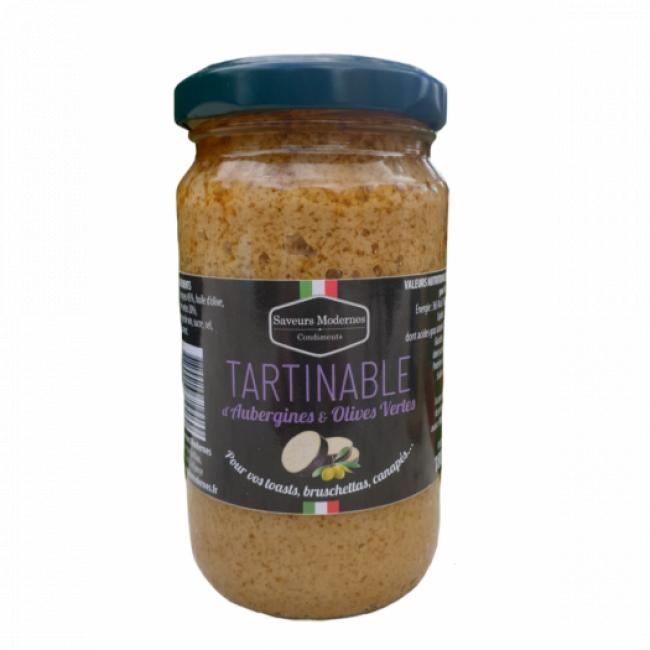Tartinable Aubergines et olives vertes