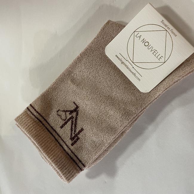 Chaussettes blush pailleté La Nouvelle 