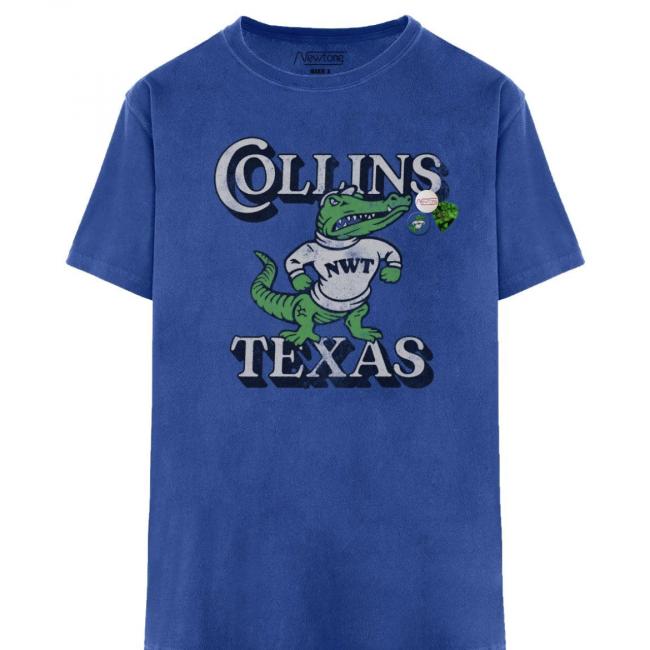 T-Shirt Fit Trucker COLLINS flo blue 