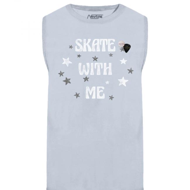 T-shirt fit BIKER SKATE WITH ME ice