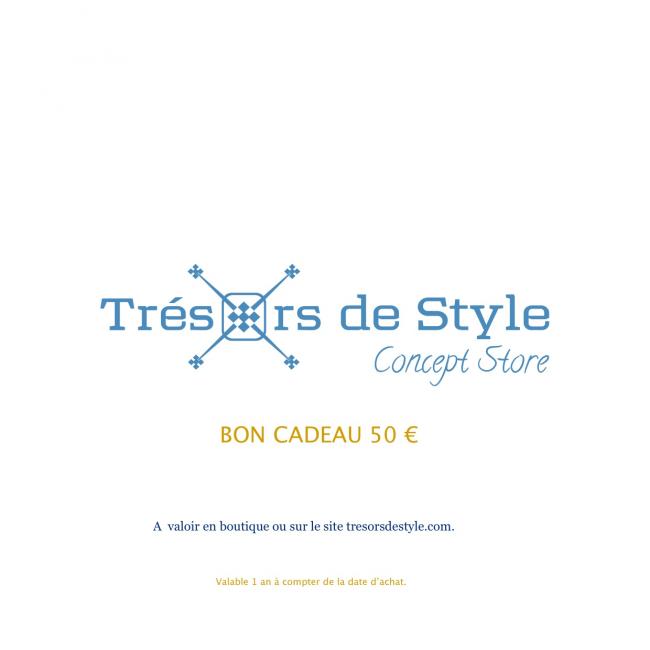 Carte cadeau valeur 50 €