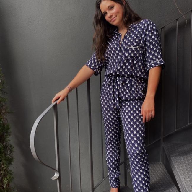 Combi-pantalon bleu marine