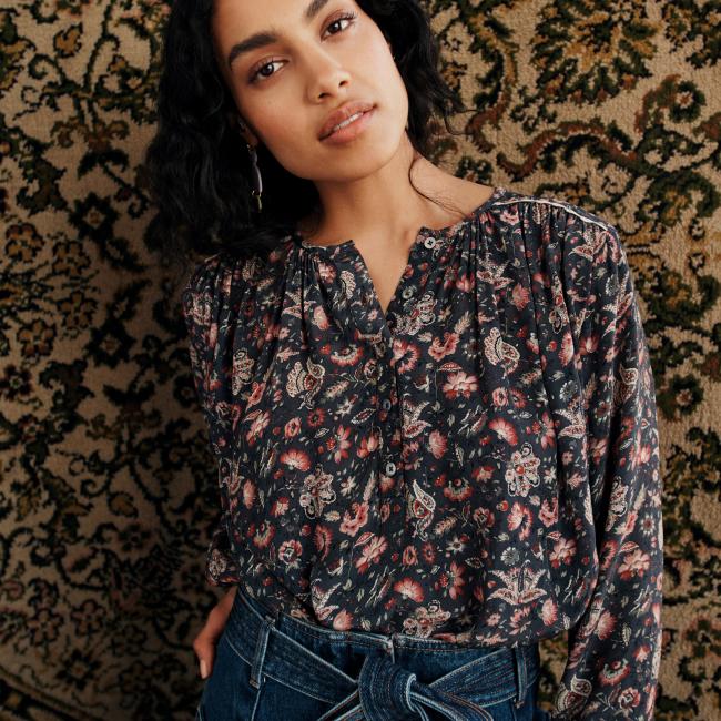 Blouse Julian Mid Flowers Fields 