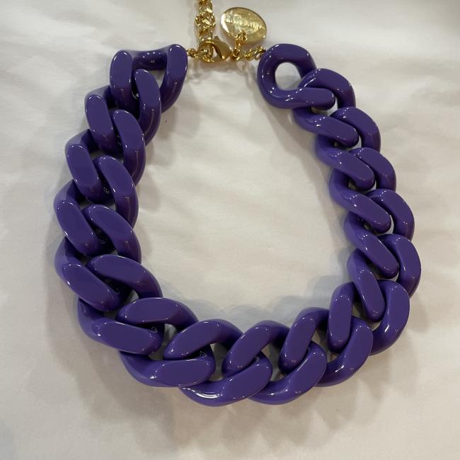 Collier Big Flat violet Vanessa Baroni 