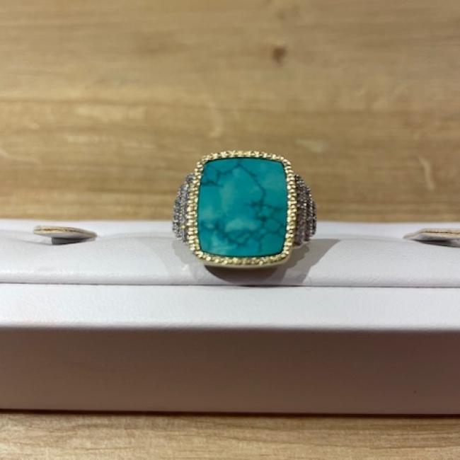Bague Kara turquoise Be Maad T.58