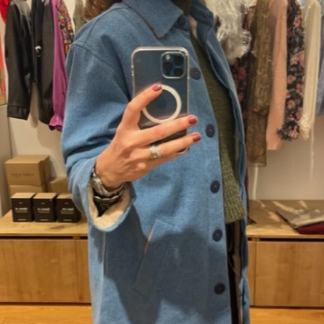 Manteau denim bleu Arsène et les Pipelettes 
