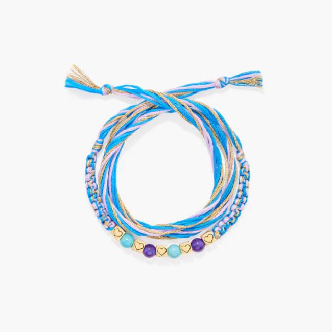Bracelet bleu turquoise HONOLULU Aurélie Bidermann 