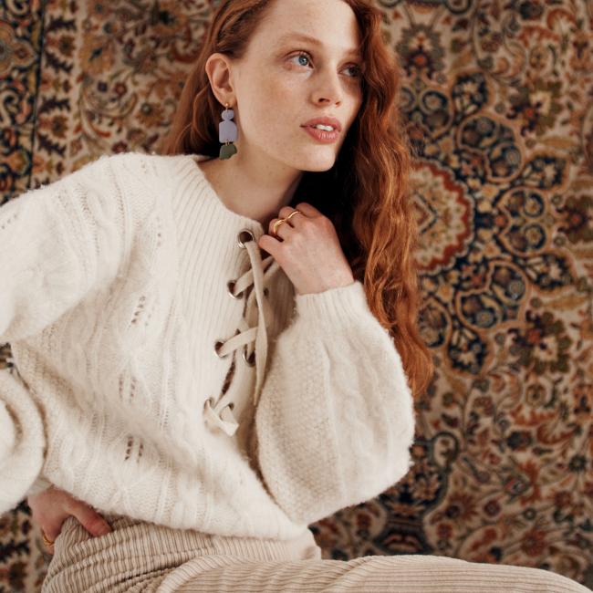 Pull Beja cream Louise Misha 