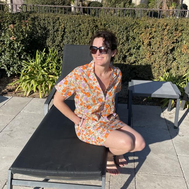 Blouse femme imprimé fleurs Gots