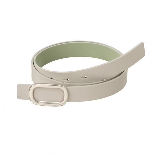 Ceinture réversible, boucle carrée et colorée de l'intérieur