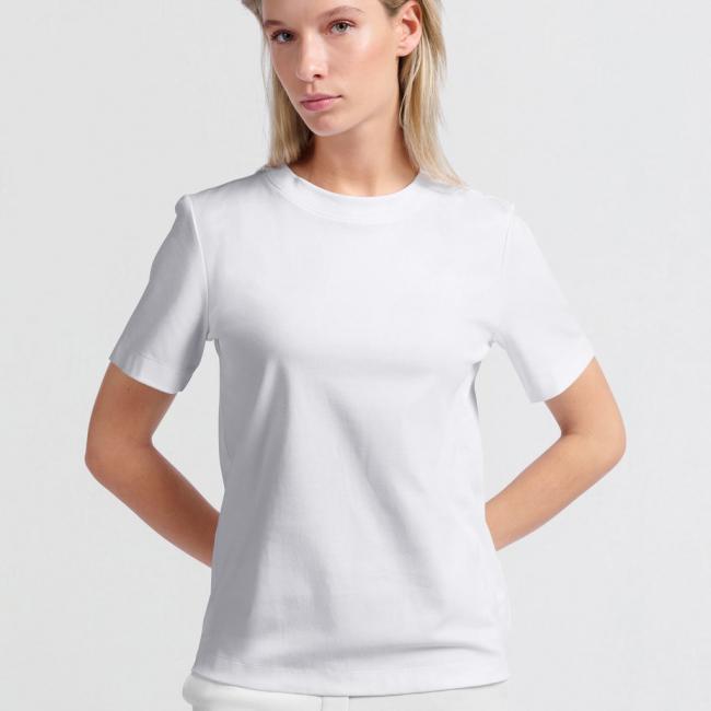 T-shirt basique à manches courtes et col rond