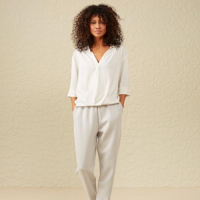 Pantalon jogging en néoprène, poches et cordon de serrage