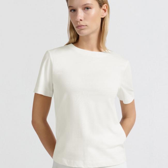T-shirt à col ras-du-cou et coupe classique