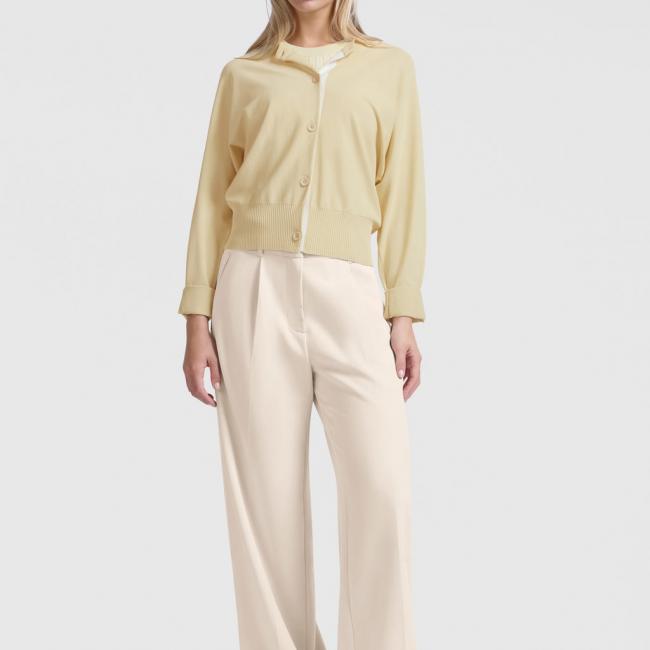 Pantalon large à rayure