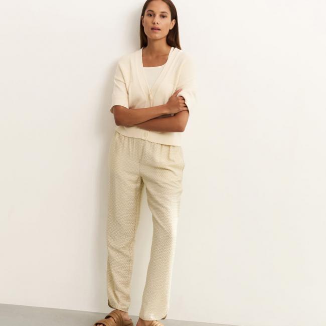 Pantalon tailleur à imprimé
