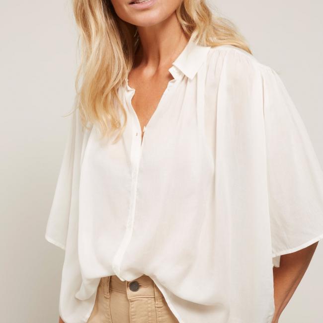 Pantalon cargo avec poches et fermeture éclair, coupe large