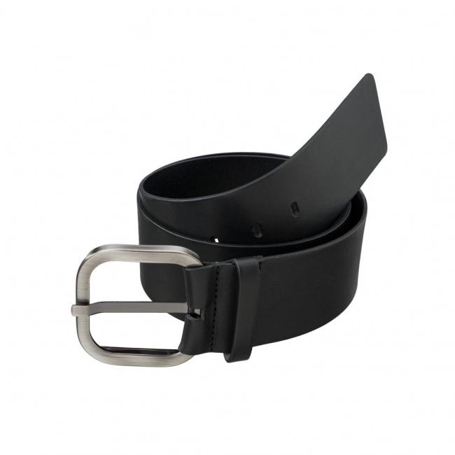Grosse ceinture en cuir avec boucle carrée
