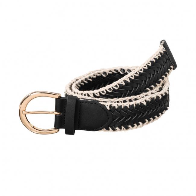 Ceinture tressée avec boucle ovale