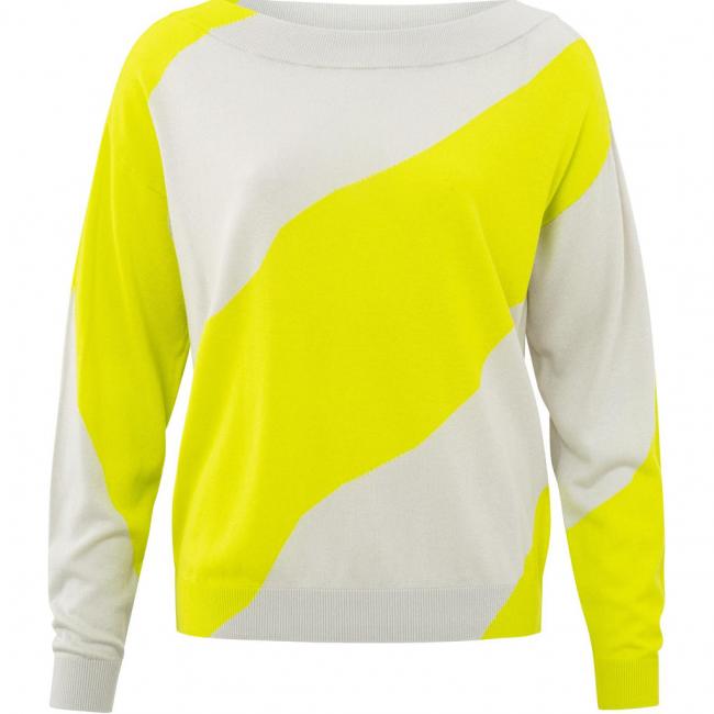 Sweater met diagonale streep