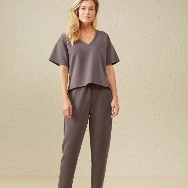 Pantalon jogging en néoprène, poches et cordon de serrage