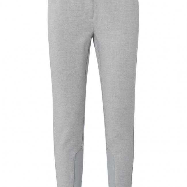 Pantalon près du corps, poches, zip et détails côtelés