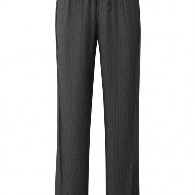 Pantalon large à cordon, coupe fluide